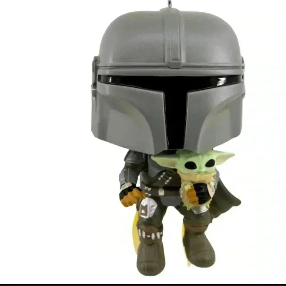Hallmark Funko Pop Star Wars The Mandalorian & Grogu ornament NIB 2022 C…